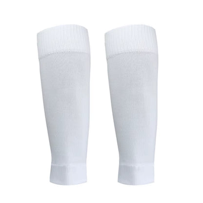 2 Pairs Set Men Grip Soccer Socks and Calf Sleeves Adult Youth Non Slip Leg Cover Guards for Basketball Football Sports Socks